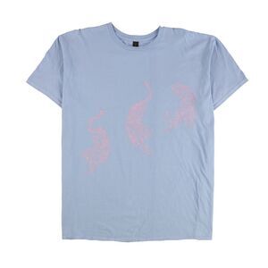 Adiva Mens Tigers Graphic T-Shirt, Blue, 2XL, DM